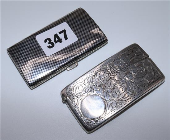 2 silver card cases